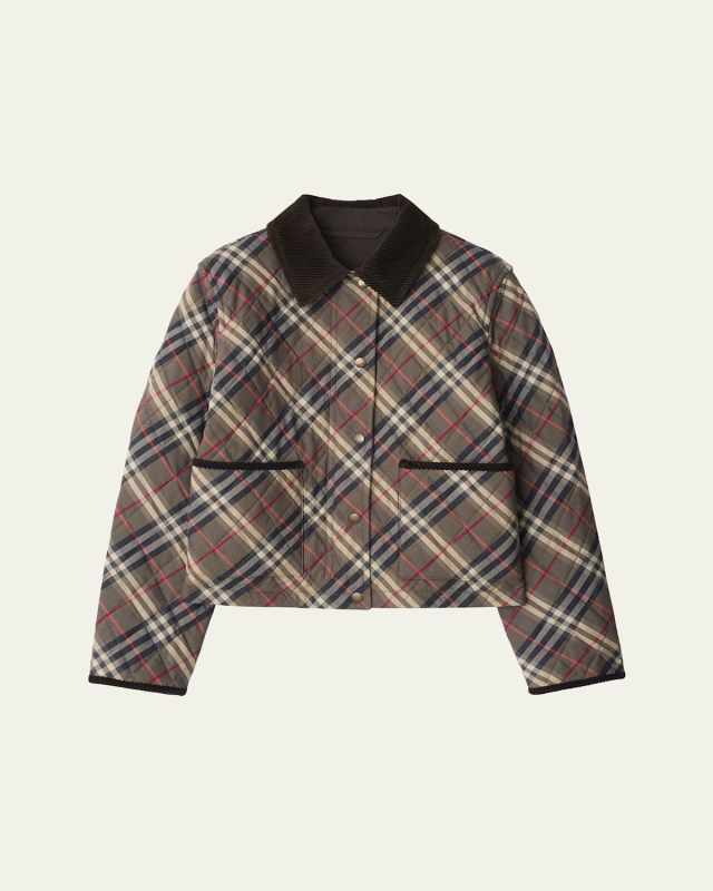 Oldham Check Quilted Barn Jacket